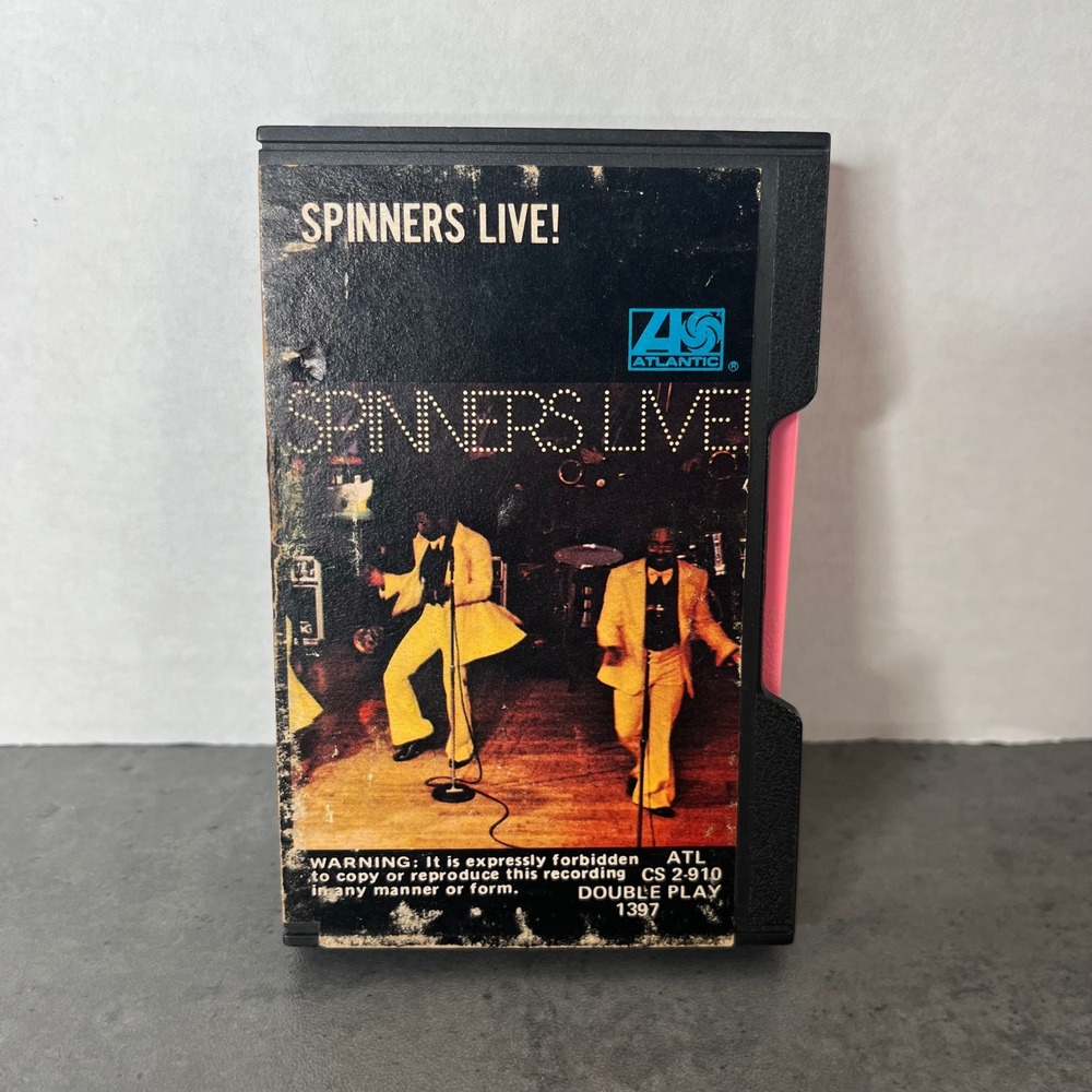 The Spinners Live! Cassette 1975 Motown Soul R&B Detroit VTG Slipcase Rare‎